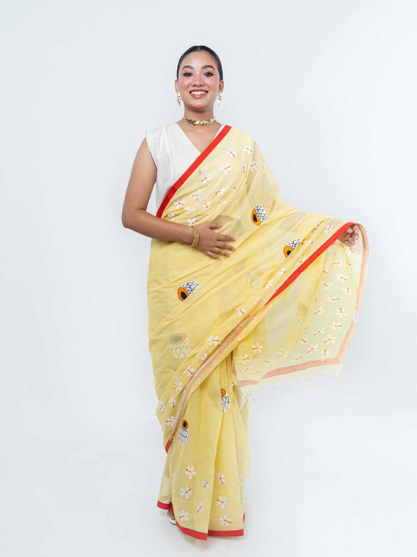 Shiuli Applique Saree