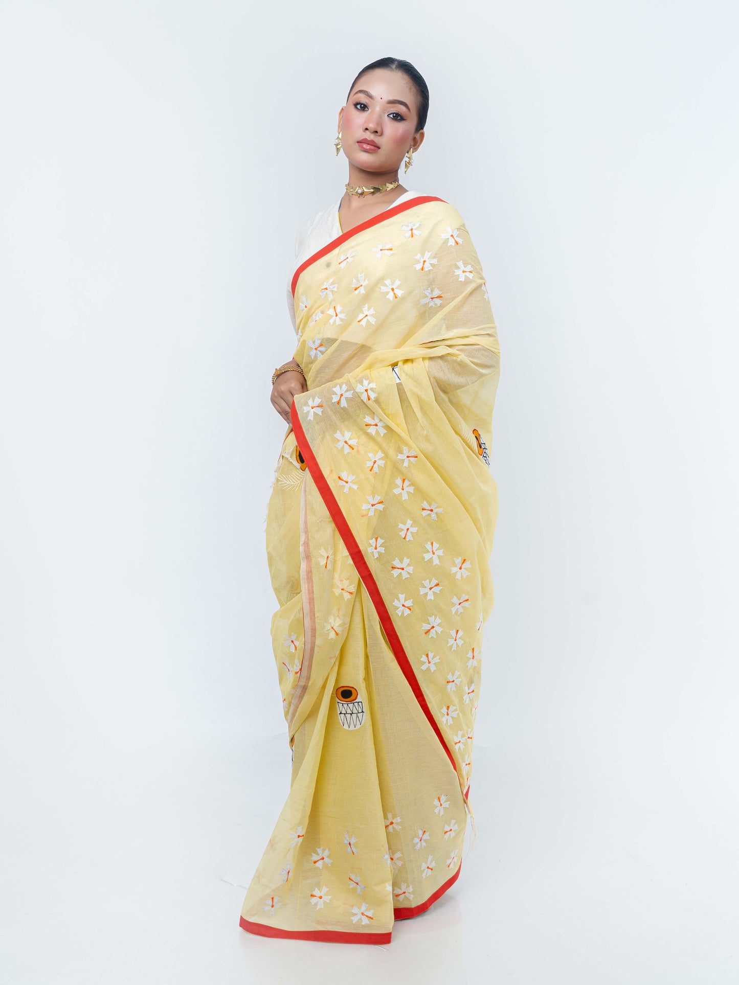Shiuli Applique Saree