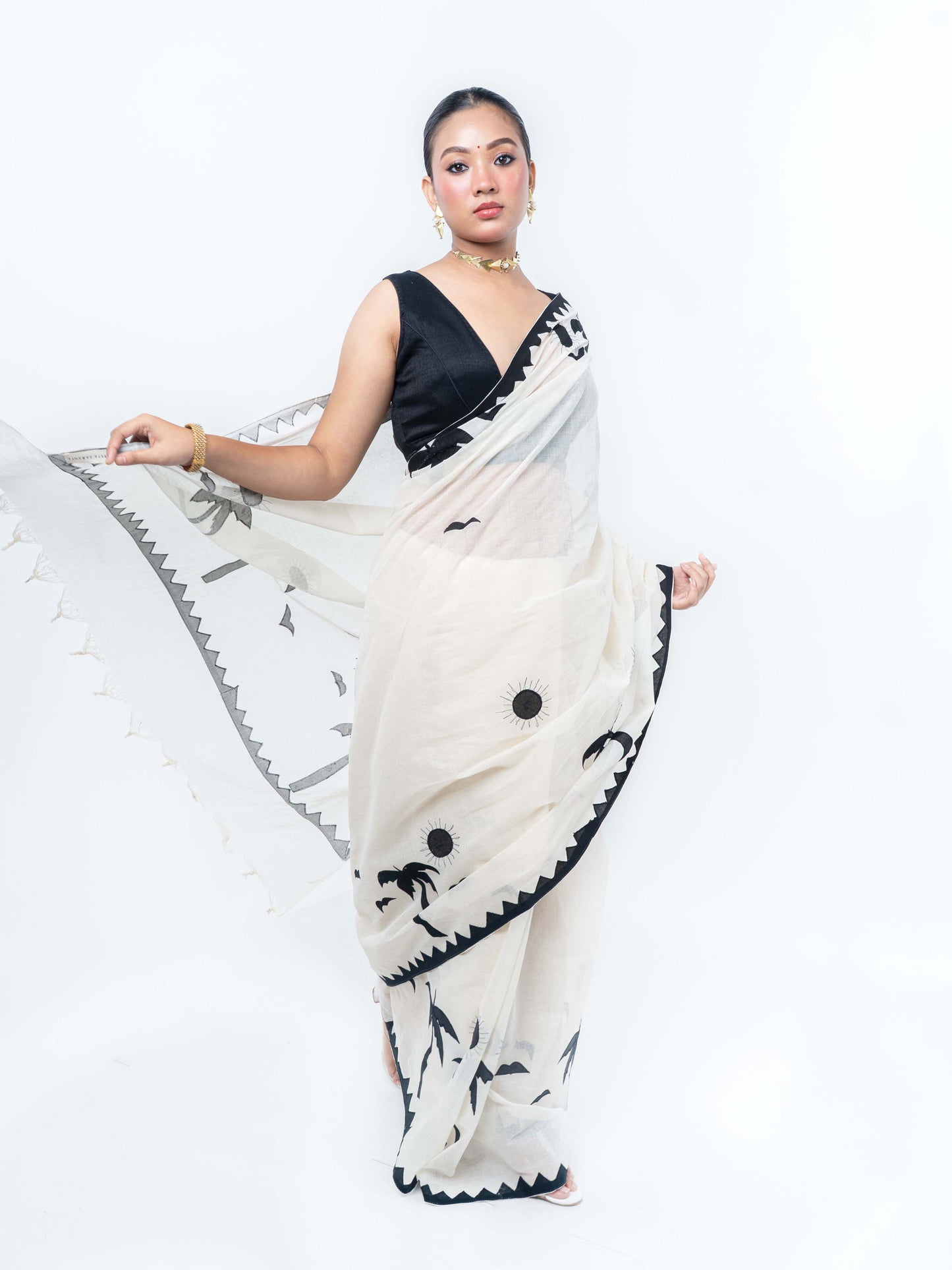 QALA Applique saree