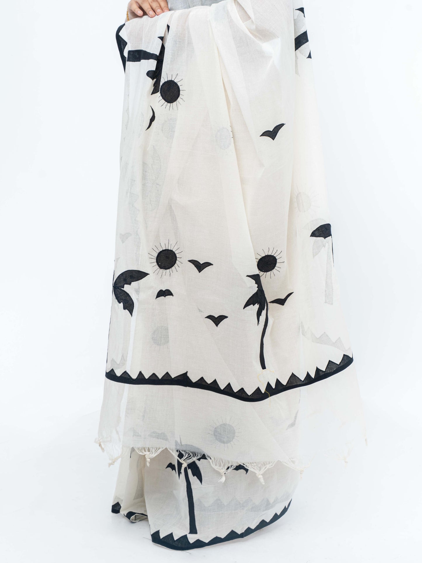 QALA Applique saree