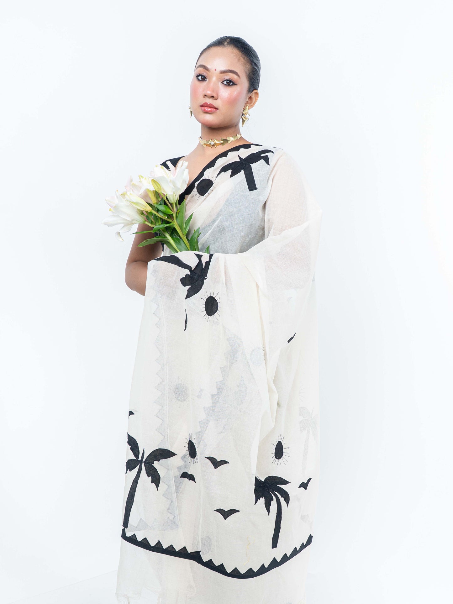 QALA Applique saree