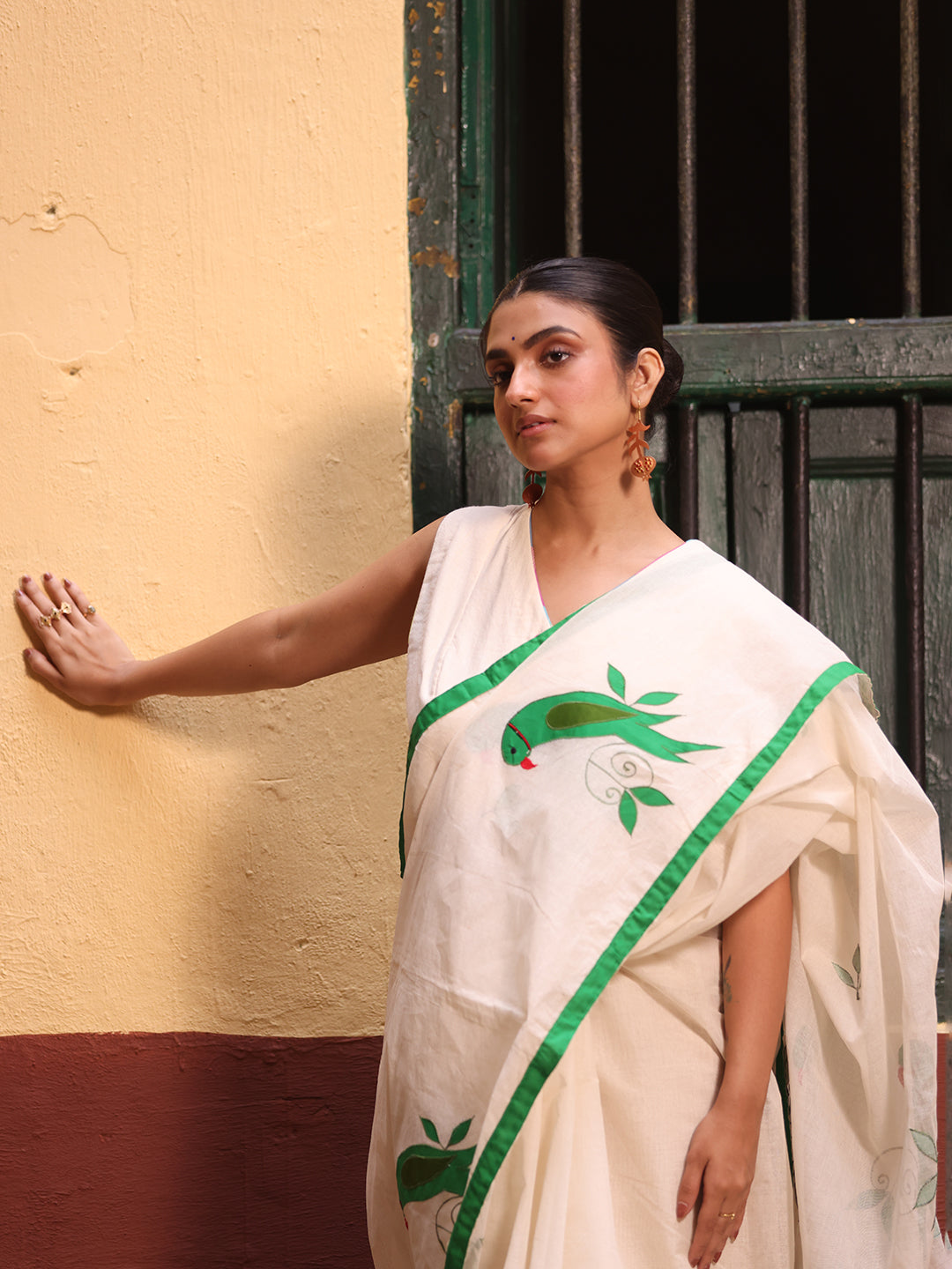Tia Pakhi Applique Saree