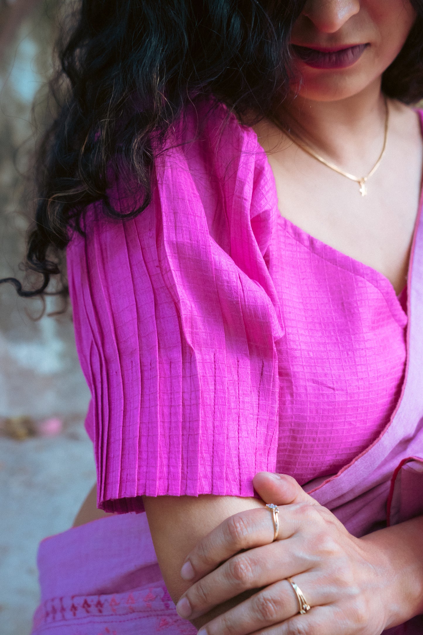 Baani SILK Pink Check