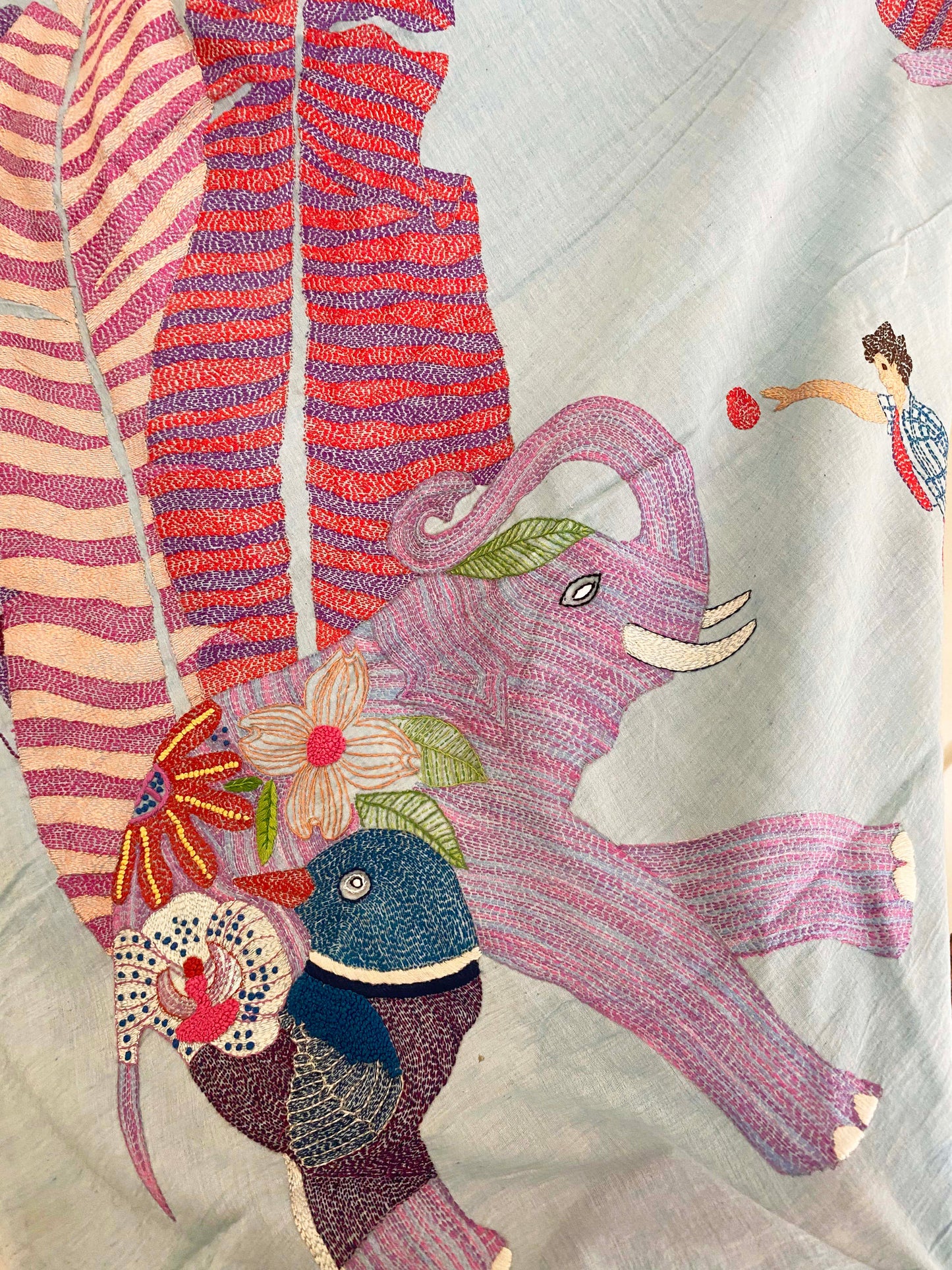 Haathi Saree - Serene Blue