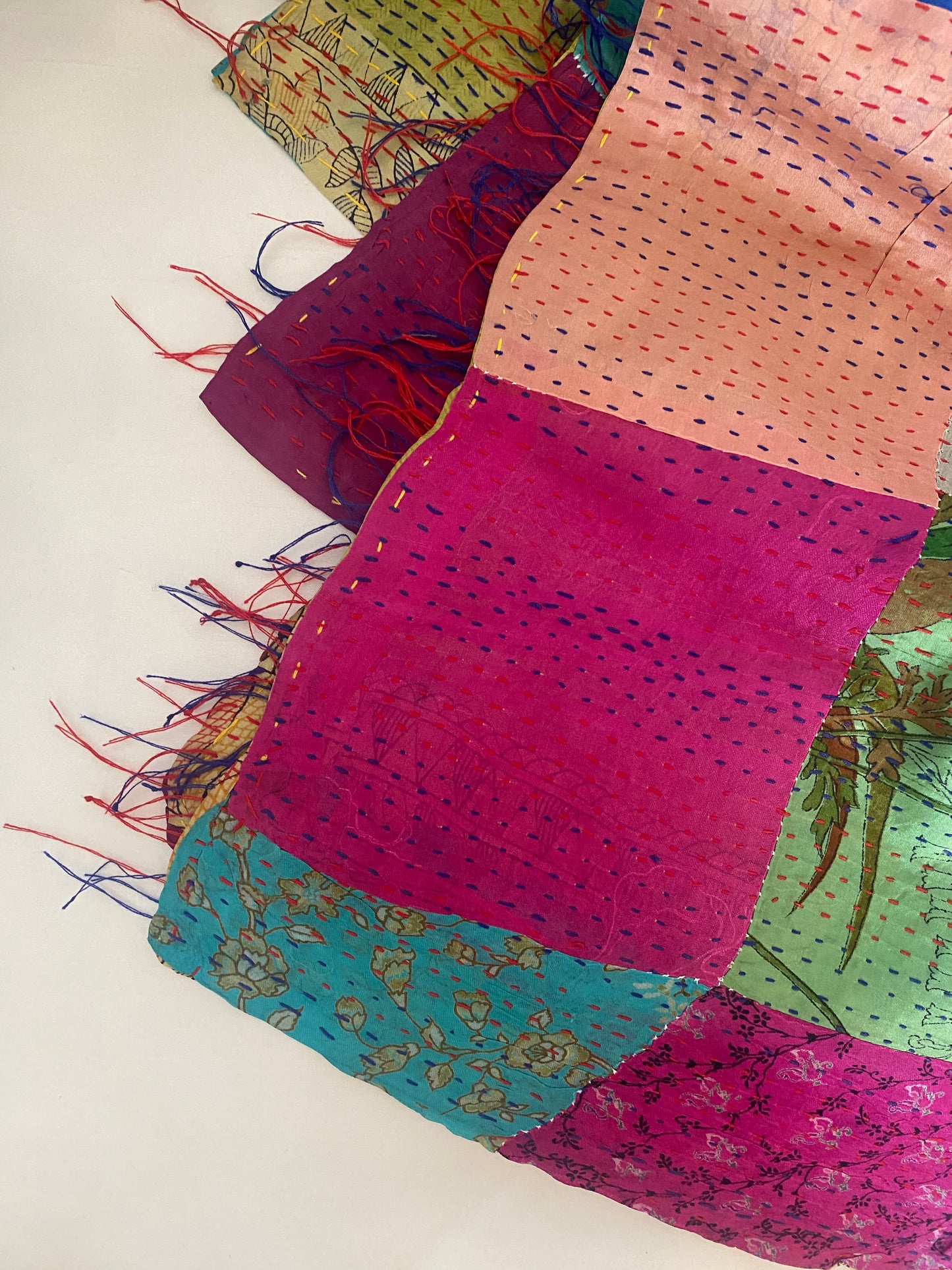 Kantha Patchwork scarf