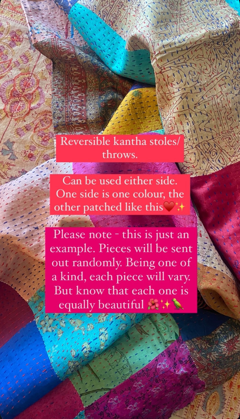 Kantha Patchwork scarf