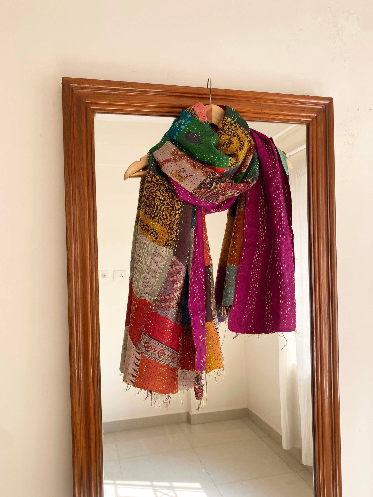 Kantha Patchwork scarf
