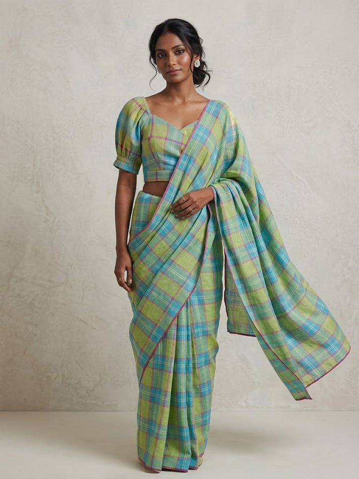 Nancy and Baani- blue green set