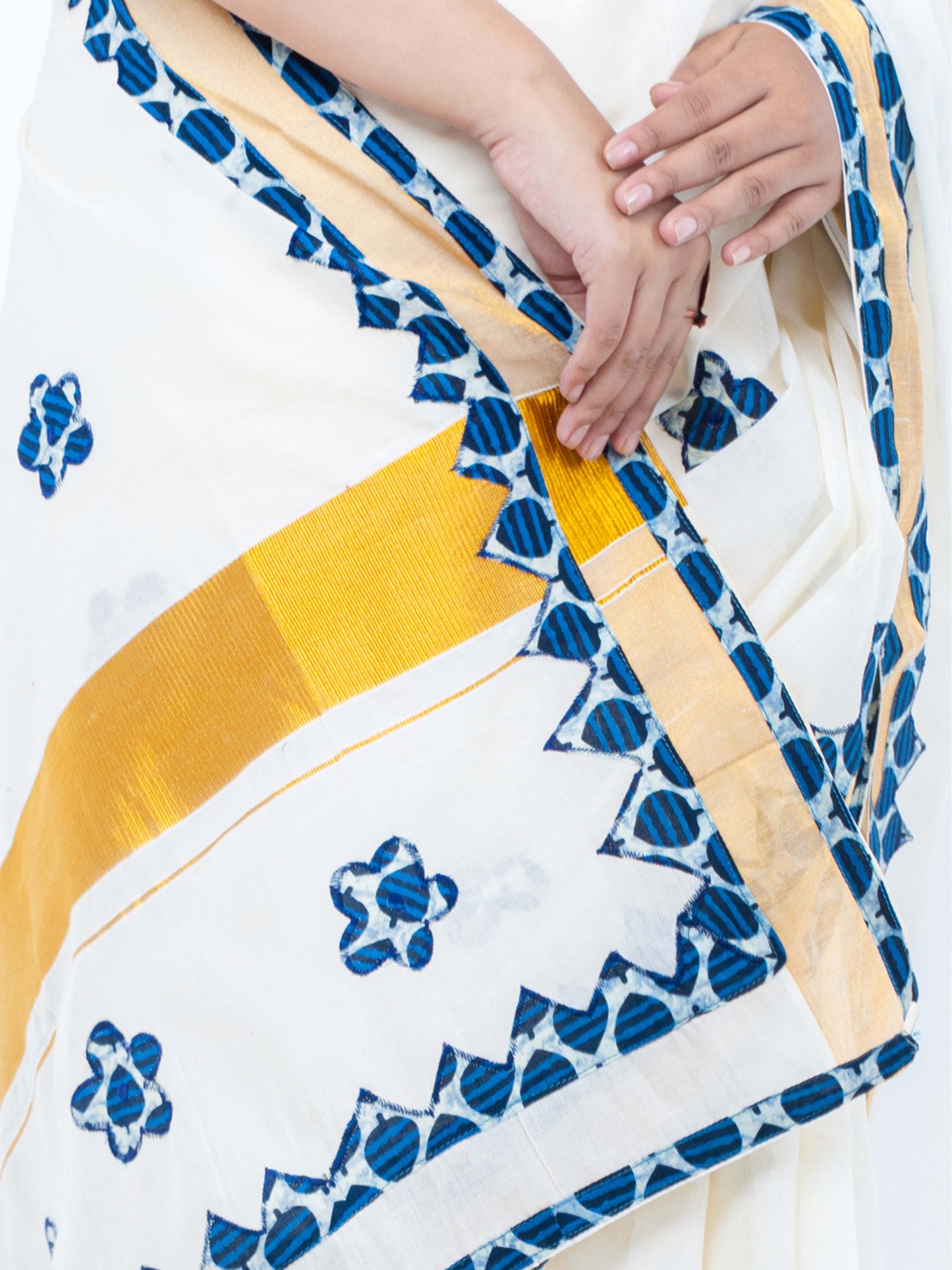 Bala Phool Applique Saree