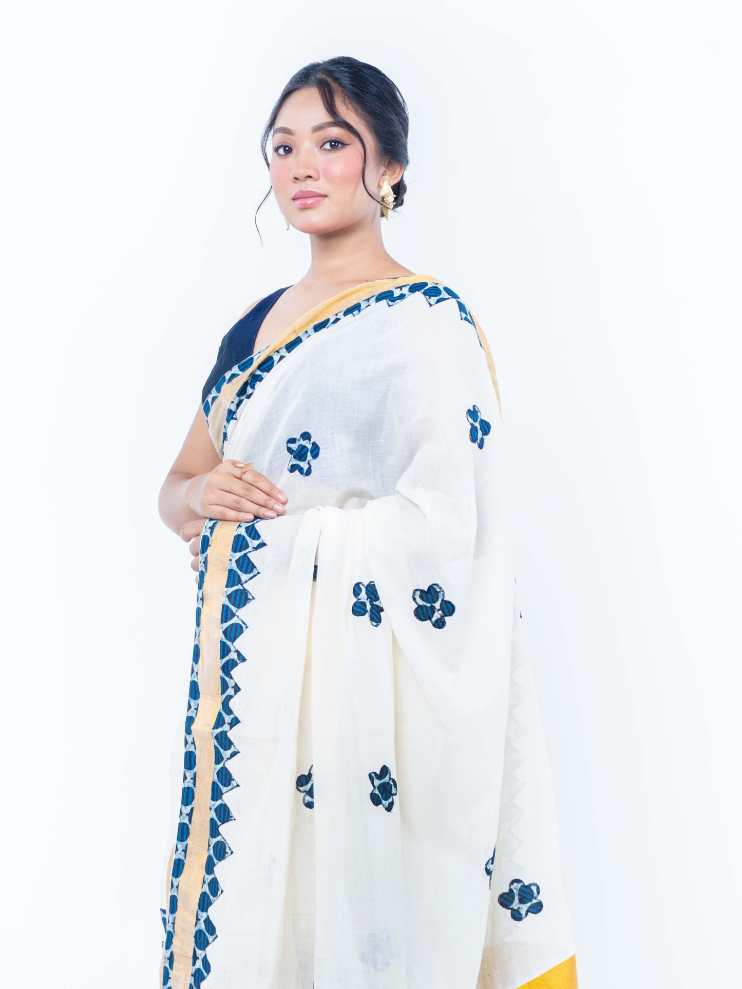 Bala Phool Applique Saree