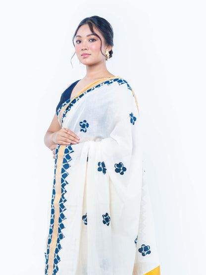 Bala Phool Applique Saree