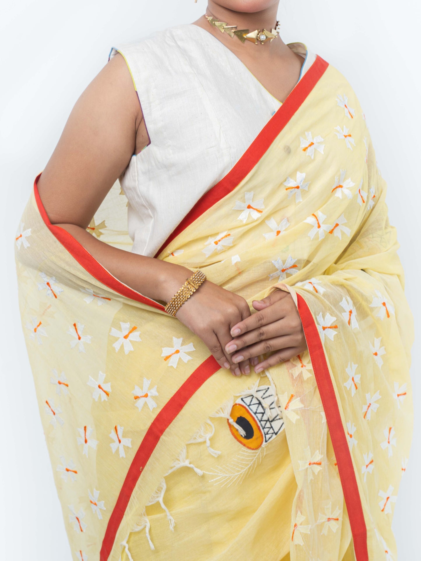 Shiuli Applique Saree