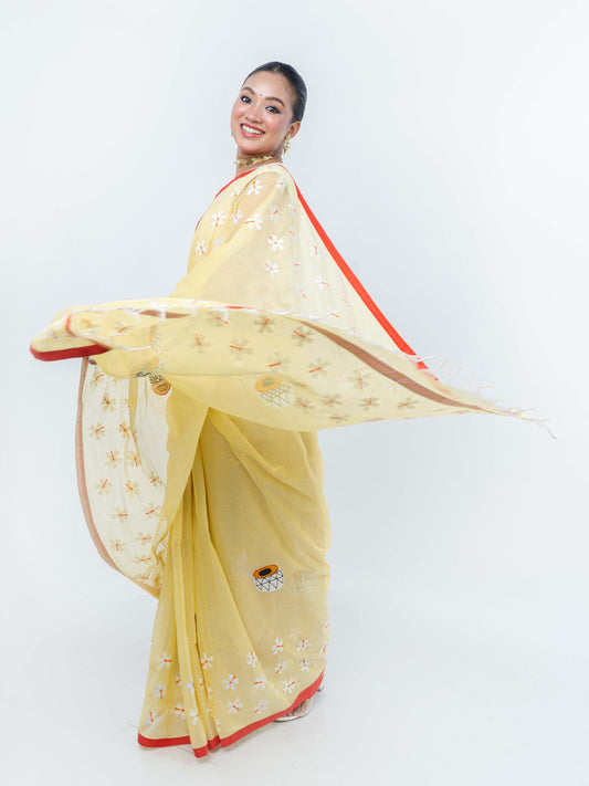 Shiuli Applique Saree