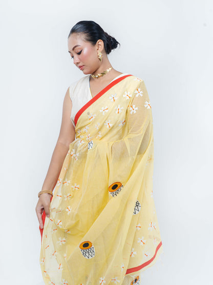 Shiuli Applique Saree