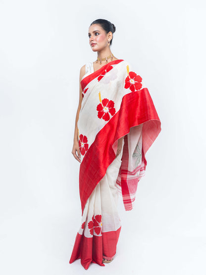 Maa Durga Applique Saree