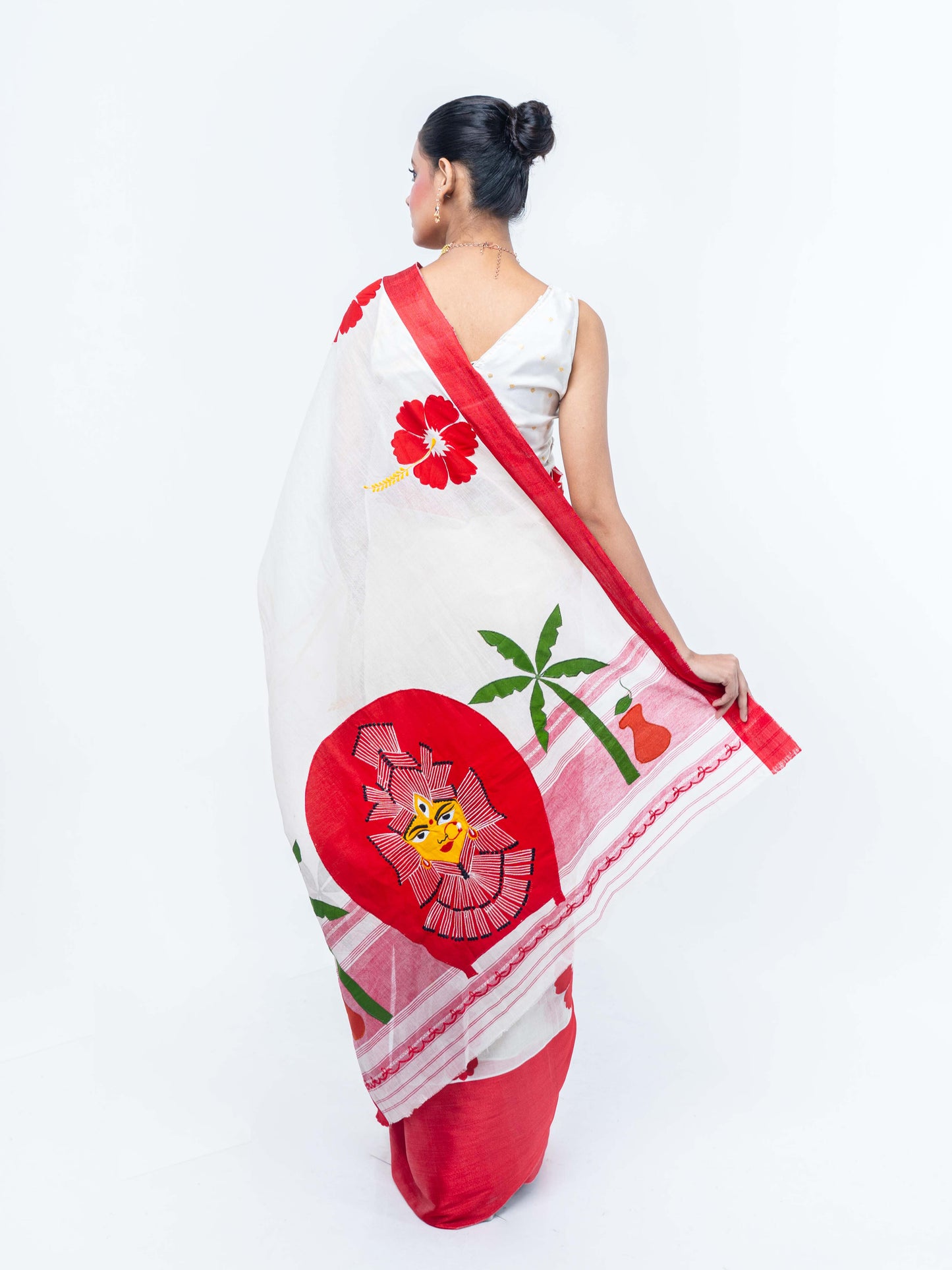 Maa Durga Applique Saree