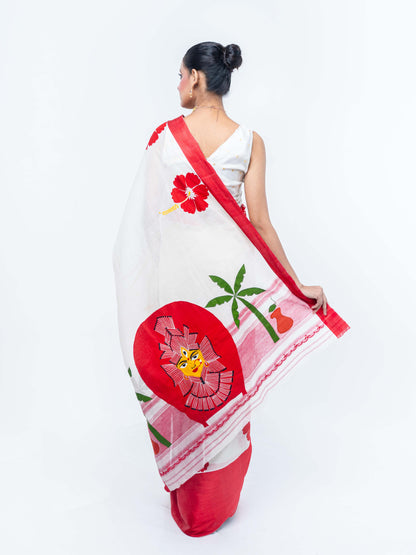 Maa Durga Applique Saree