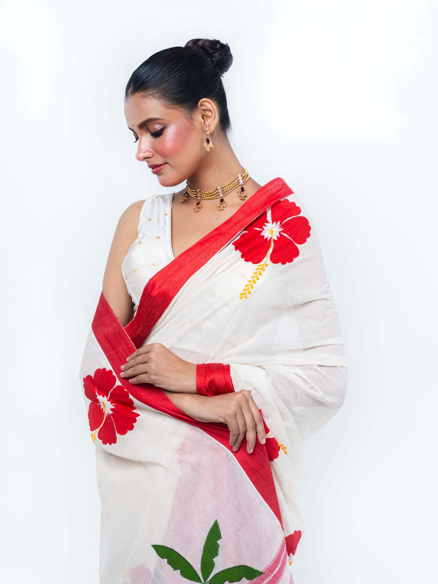 Maa Durga Applique Saree