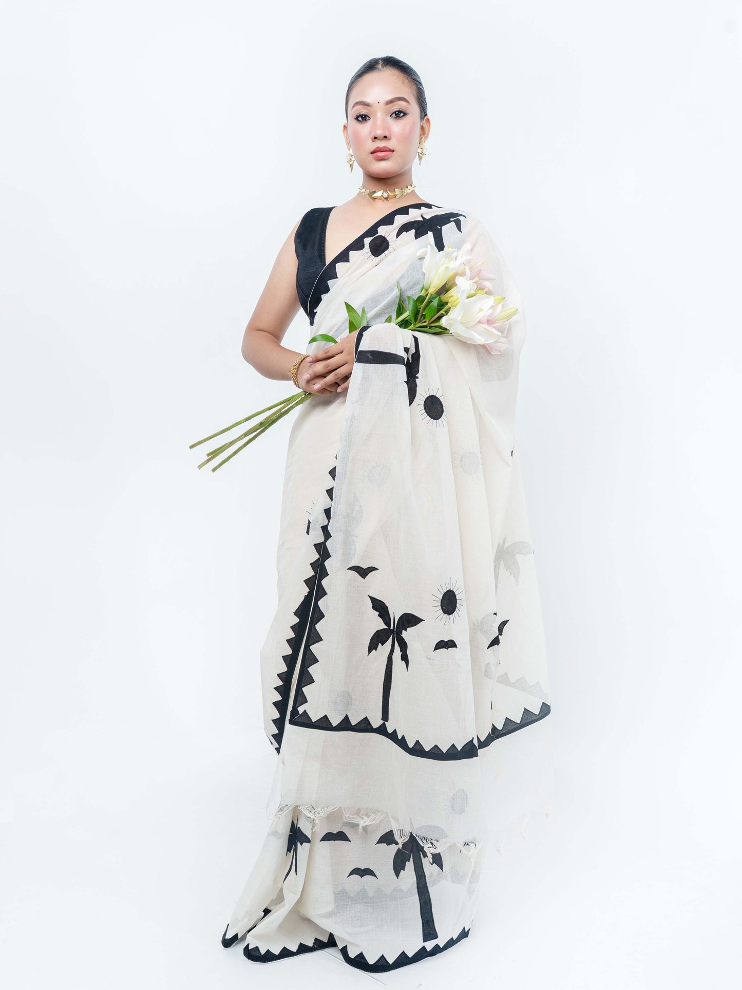 QALA Applique saree