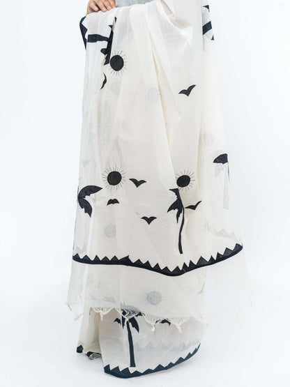 QALA Applique saree