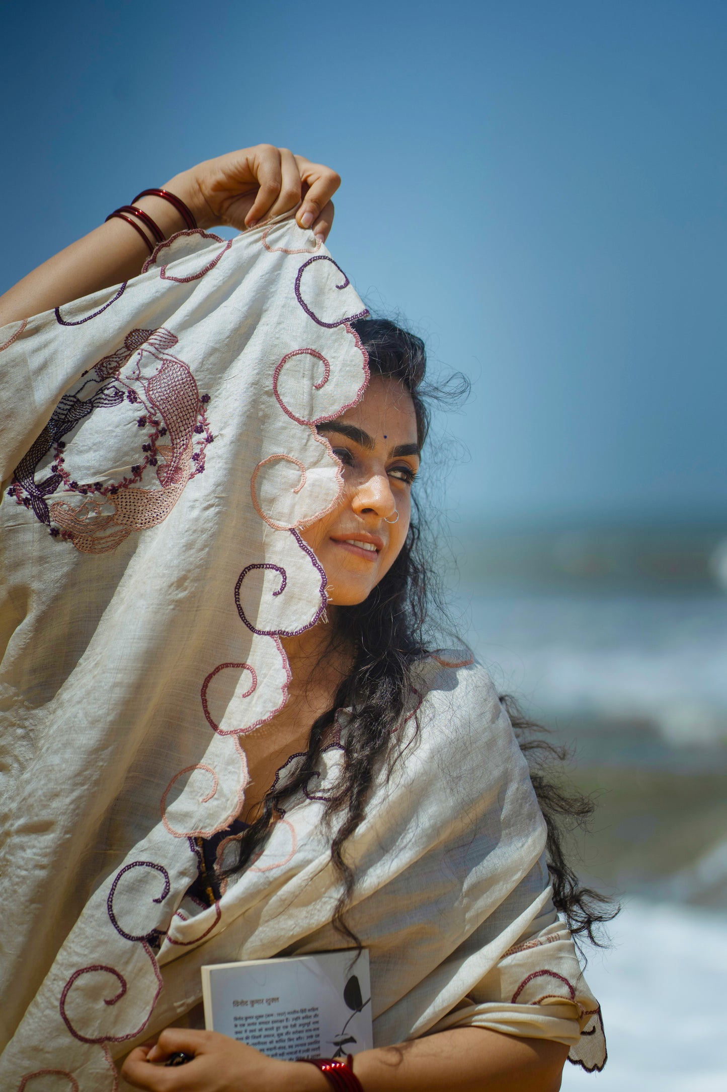 Mermaid Chikankari Saree