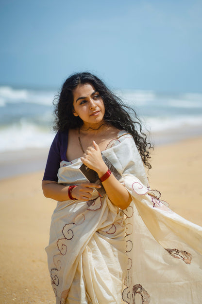 Mermaid Chikankari Saree