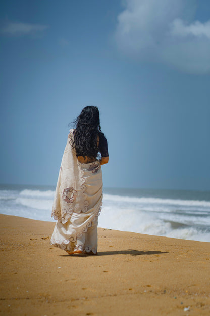 Mermaid Chikankari Saree