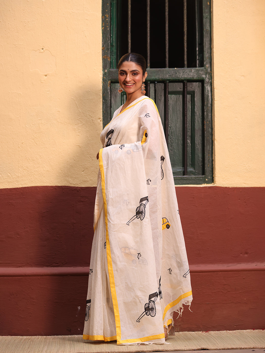 Calcutta Applique Saree