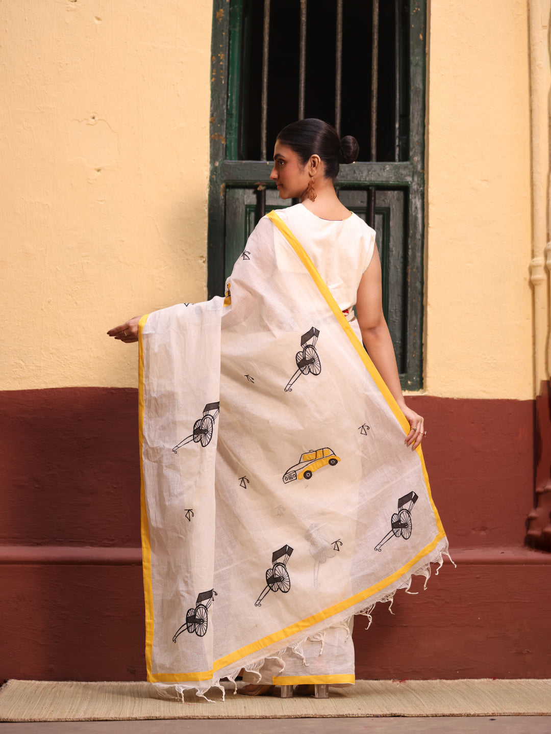 Calcutta Applique Saree