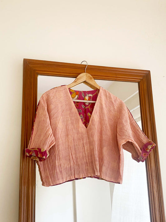 Reversible Blouse Peach pink