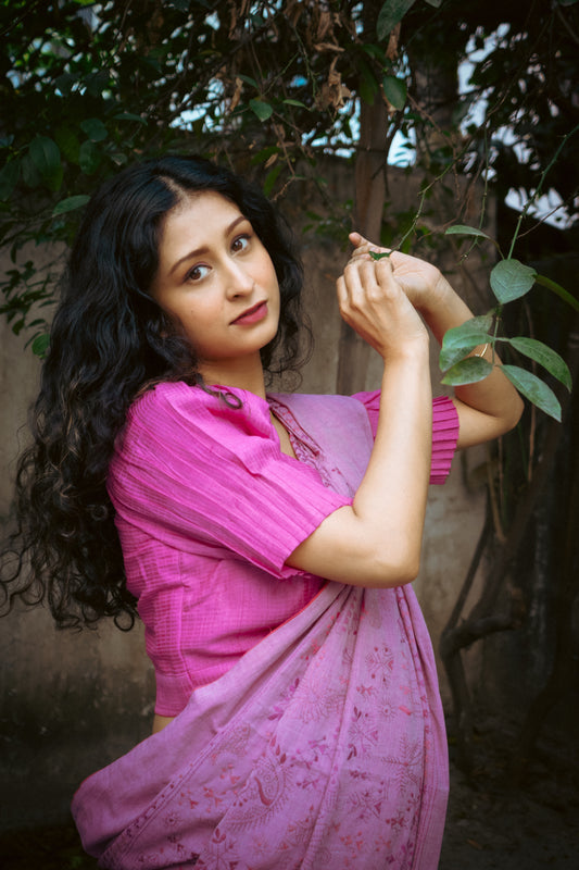 Baani SILK Pink Check