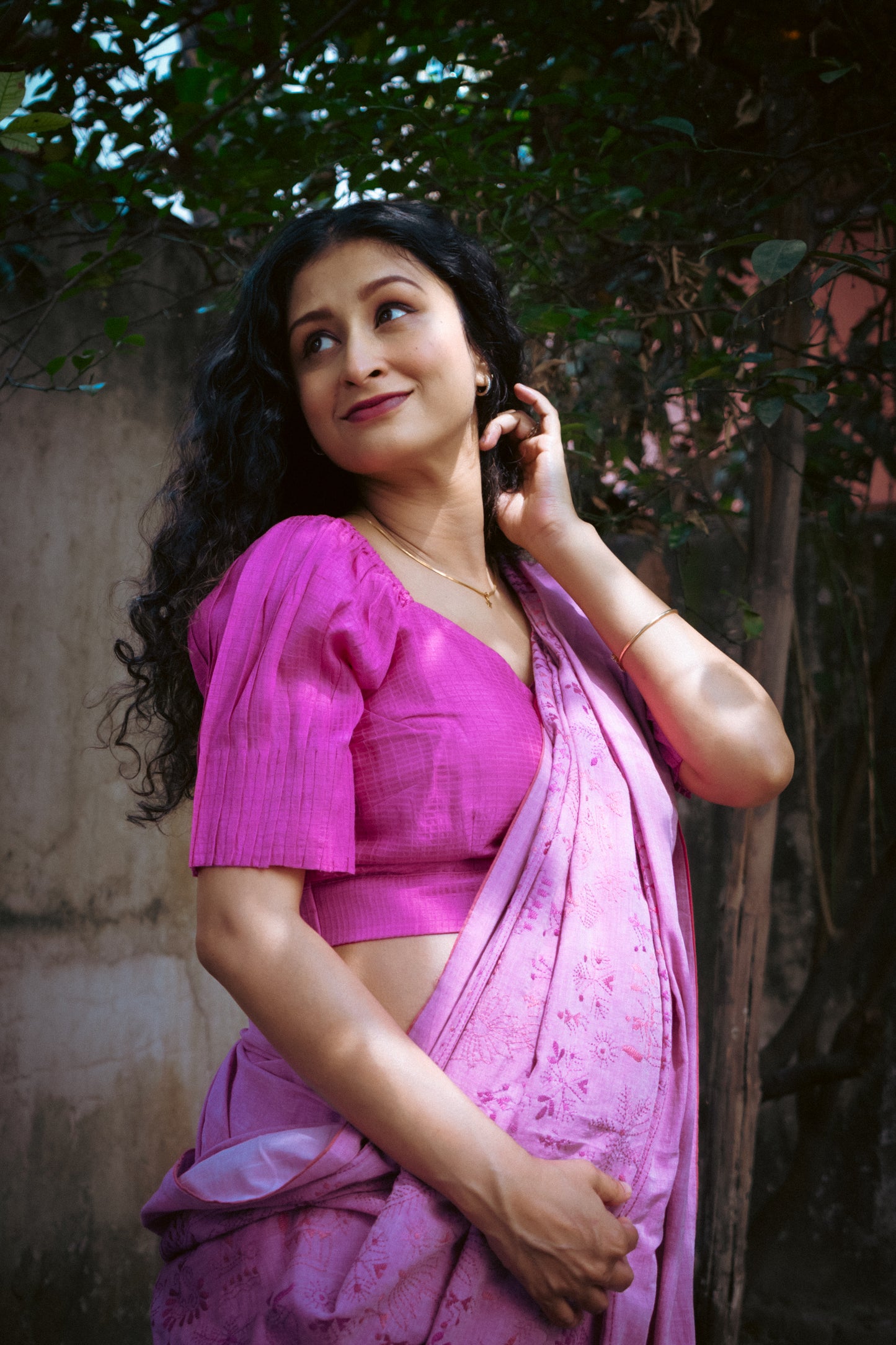 Baani SILK Pink Check