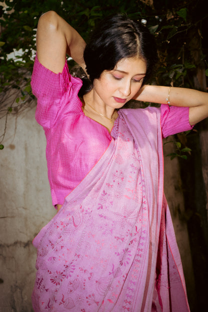 Baani SILK Pink Check