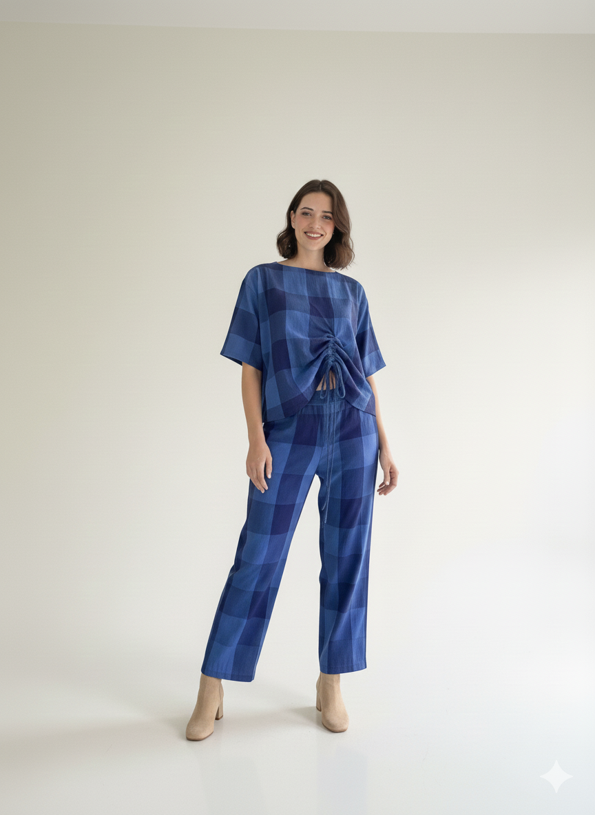 Neela KHADI EMBROIDERED SET