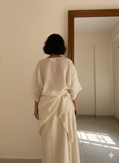 Paper Flower SILK TOP