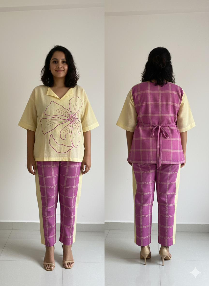 Peeli Phool KHADI SET