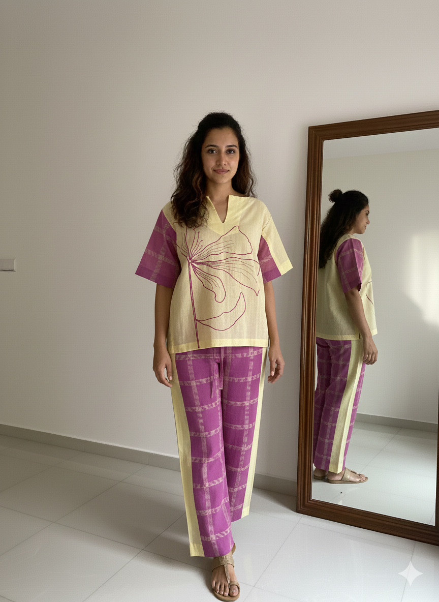 Peeli Phool KHADI SET