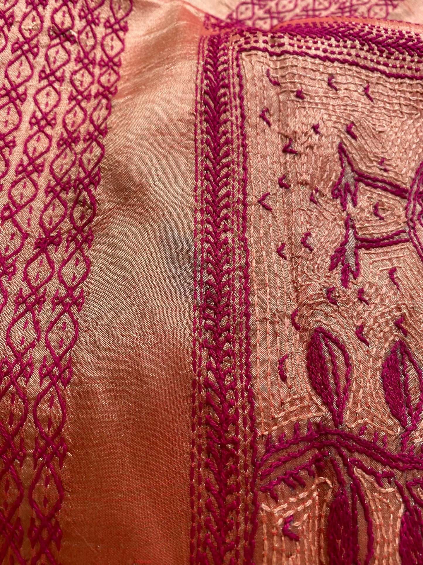 Folk Saree Peach