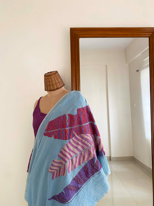 Haathi Saree - Serene Blue
