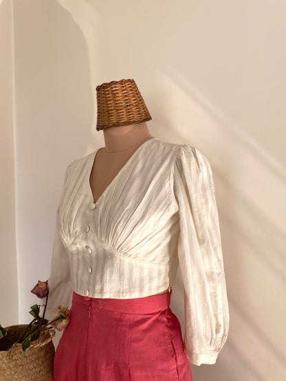Ivory eva blouse