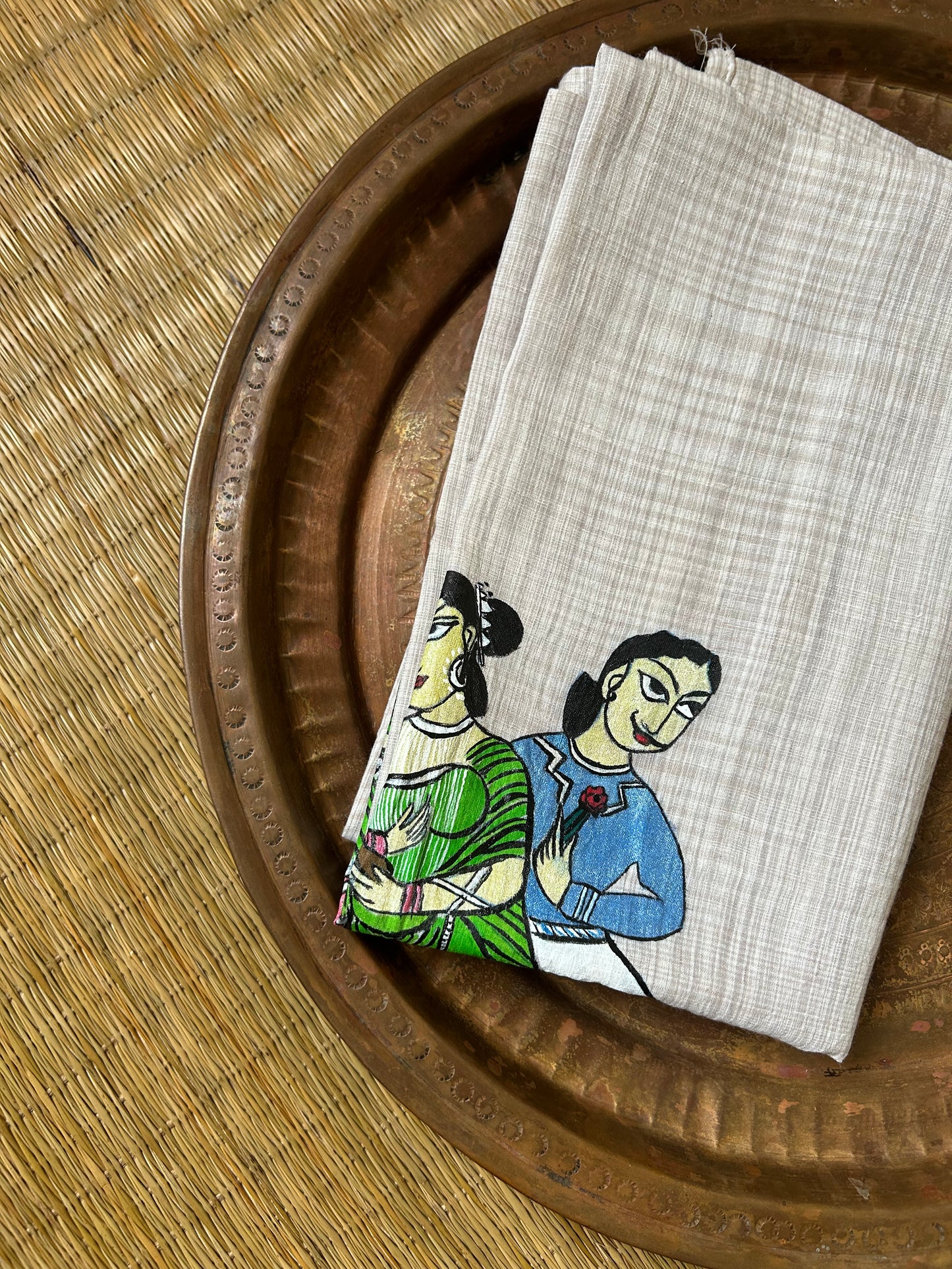 Babu bibi handpainted scarf