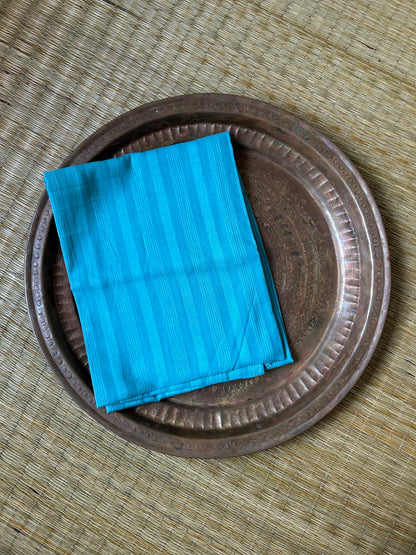 Blue stripe scarf