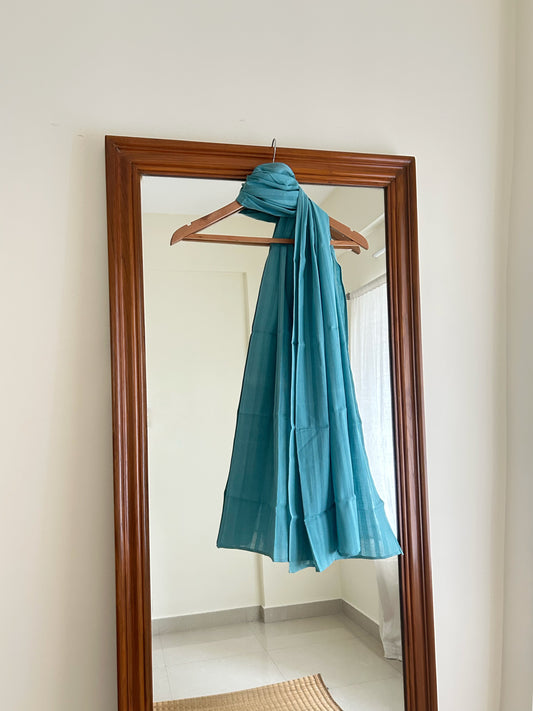 Blue stripe scarf