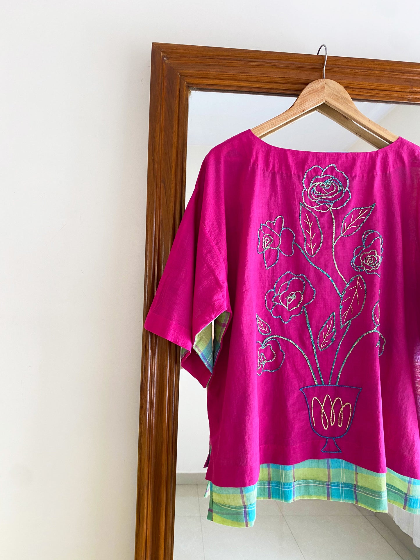 Pink Floral KHADI SET