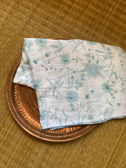 Blue kantha scarf