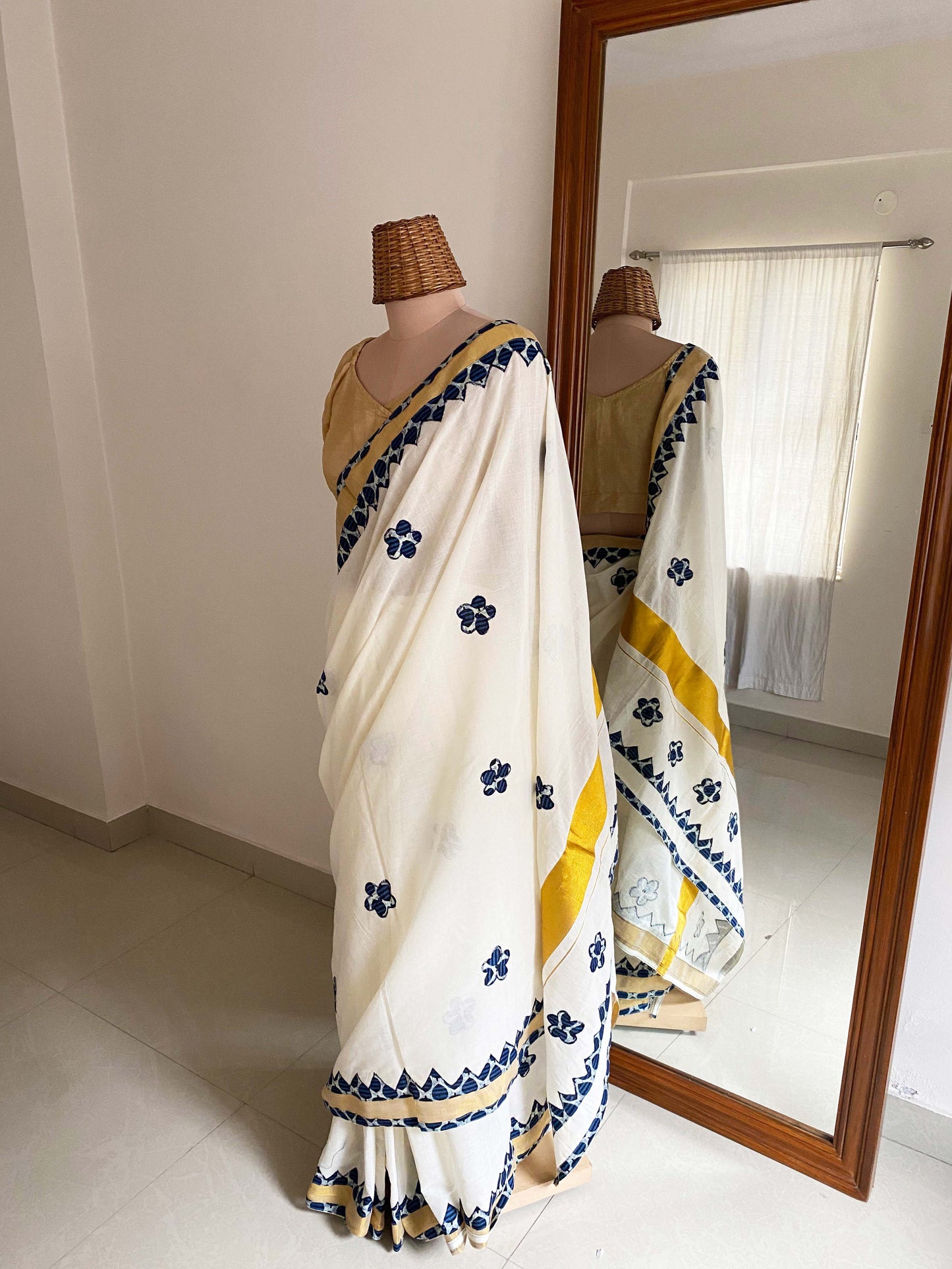 Bala Phool Applique Saree