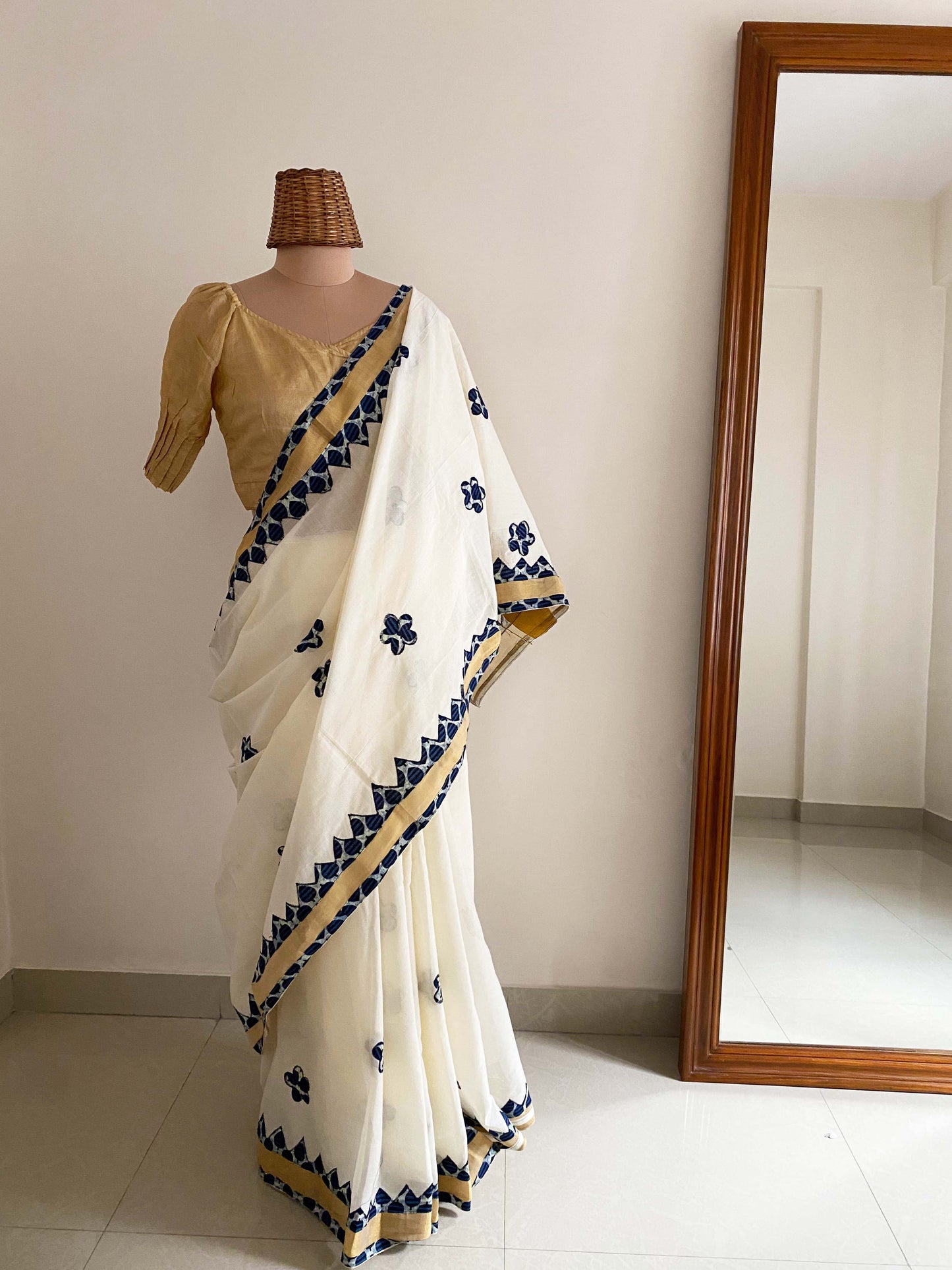 Bala Phool Applique Saree