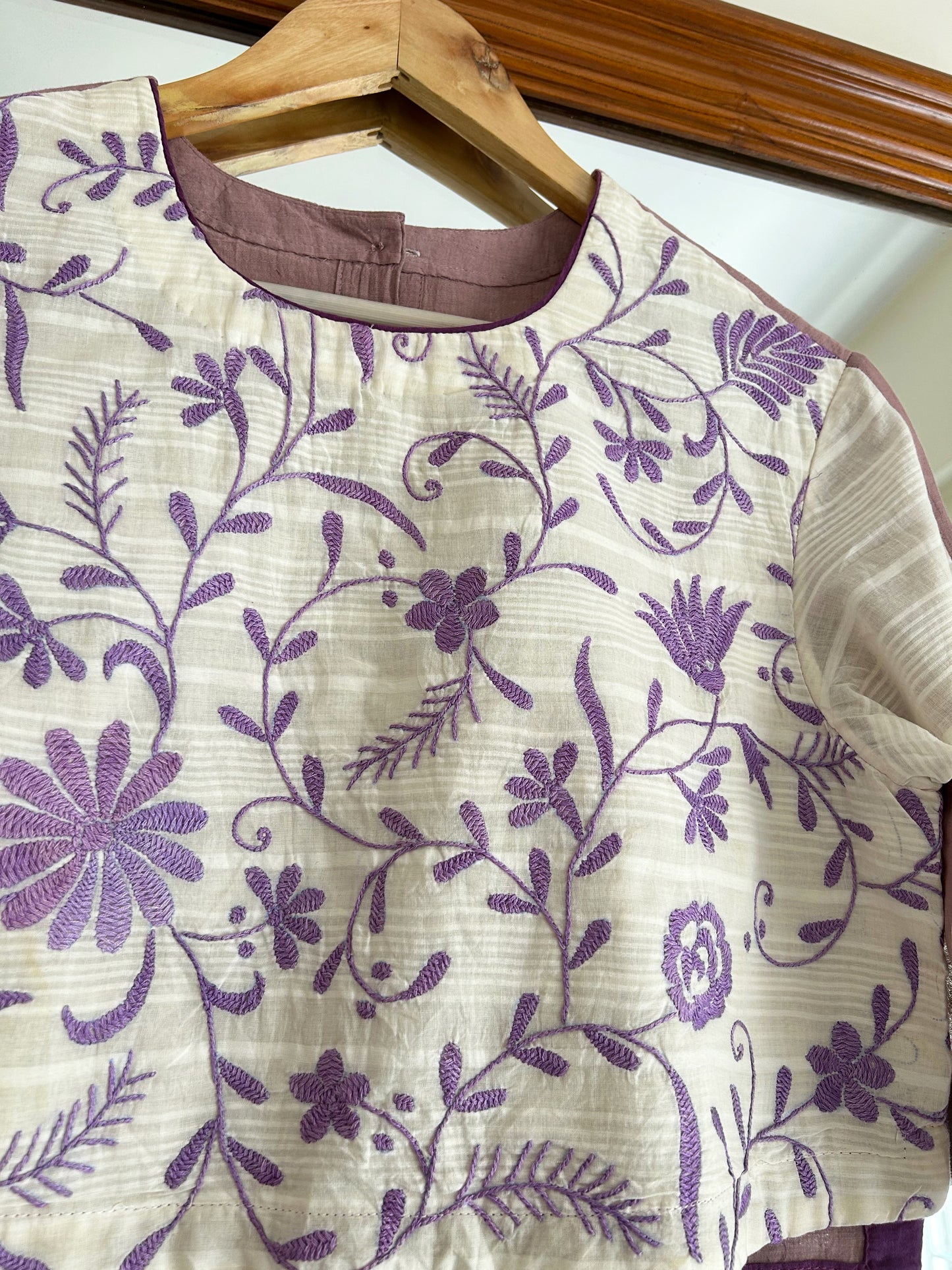 Chikankari khadi Blouse