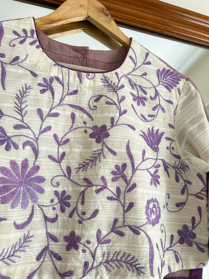 Chikankari khadi Blouse