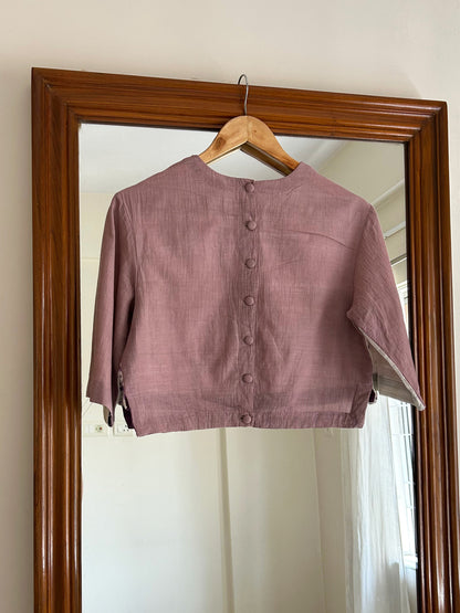 Chikankari khadi Blouse